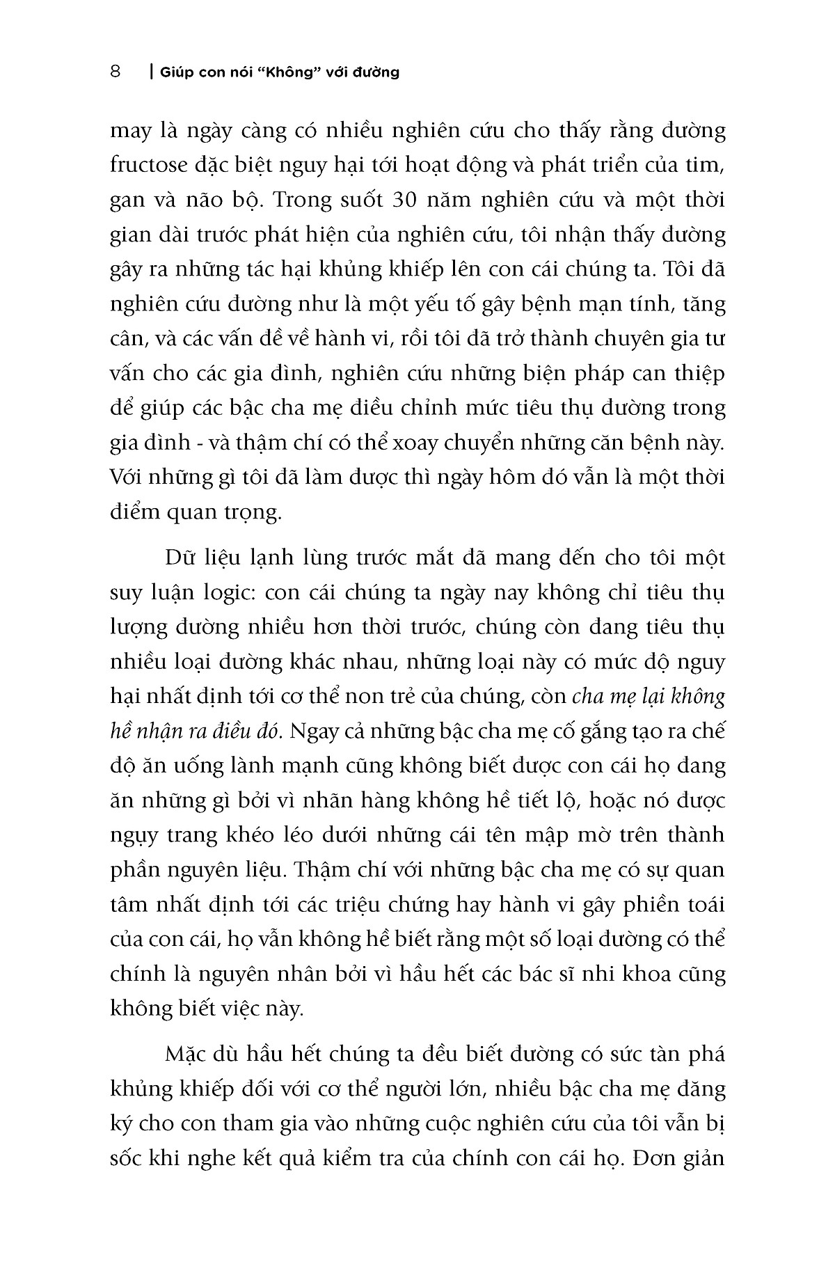  GIÚP CON NÓI “KHÔNG” VỚI ĐƯỜNG - Những mối nguy hiểm tiềm ẩn của Đường gây nguy hại đến sức khỏe của con bạn và Những điều bạn có thể làm