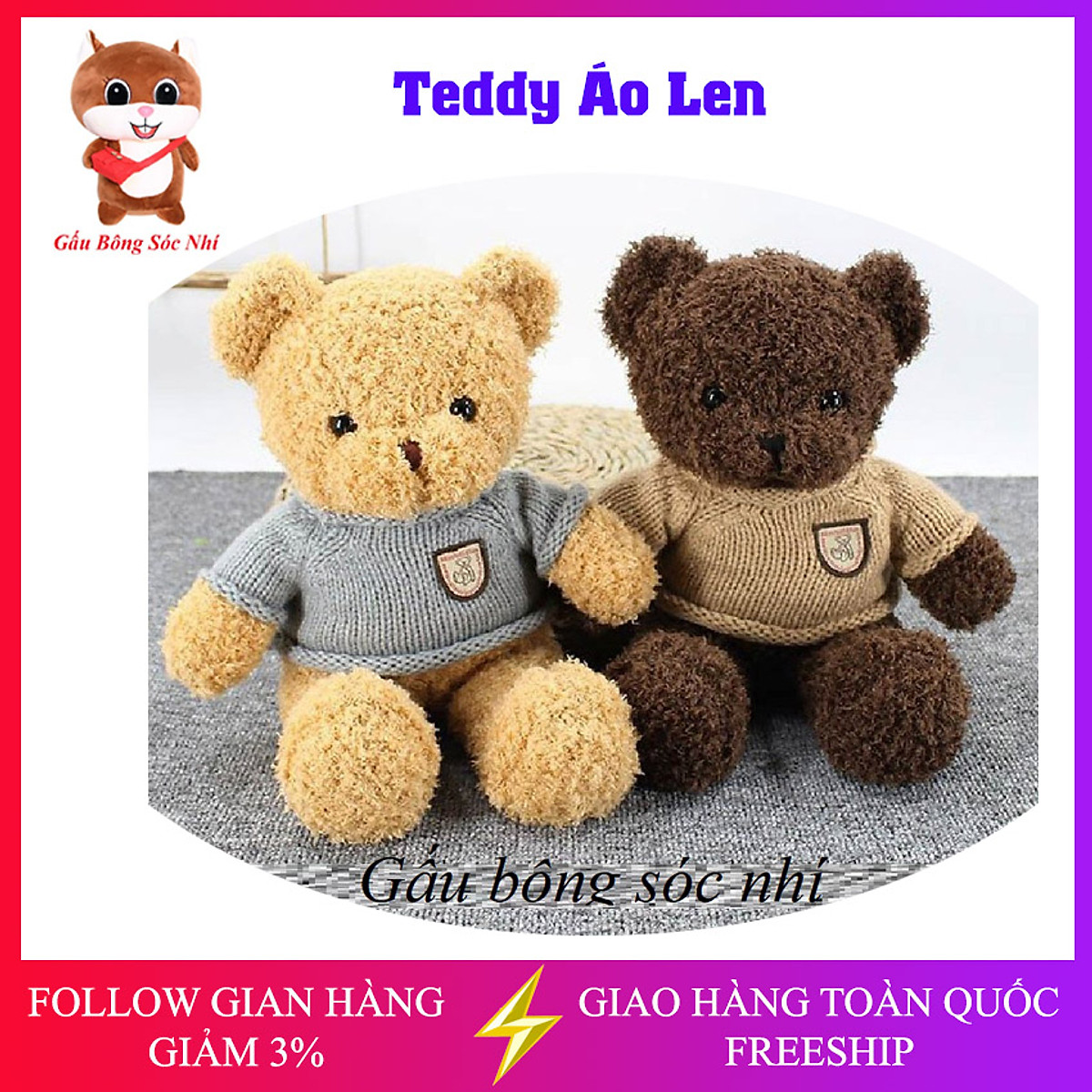 Gấu bông Teddy Head Tales cao cấp - Đồ chơi thú nhồi bông Teddy ...