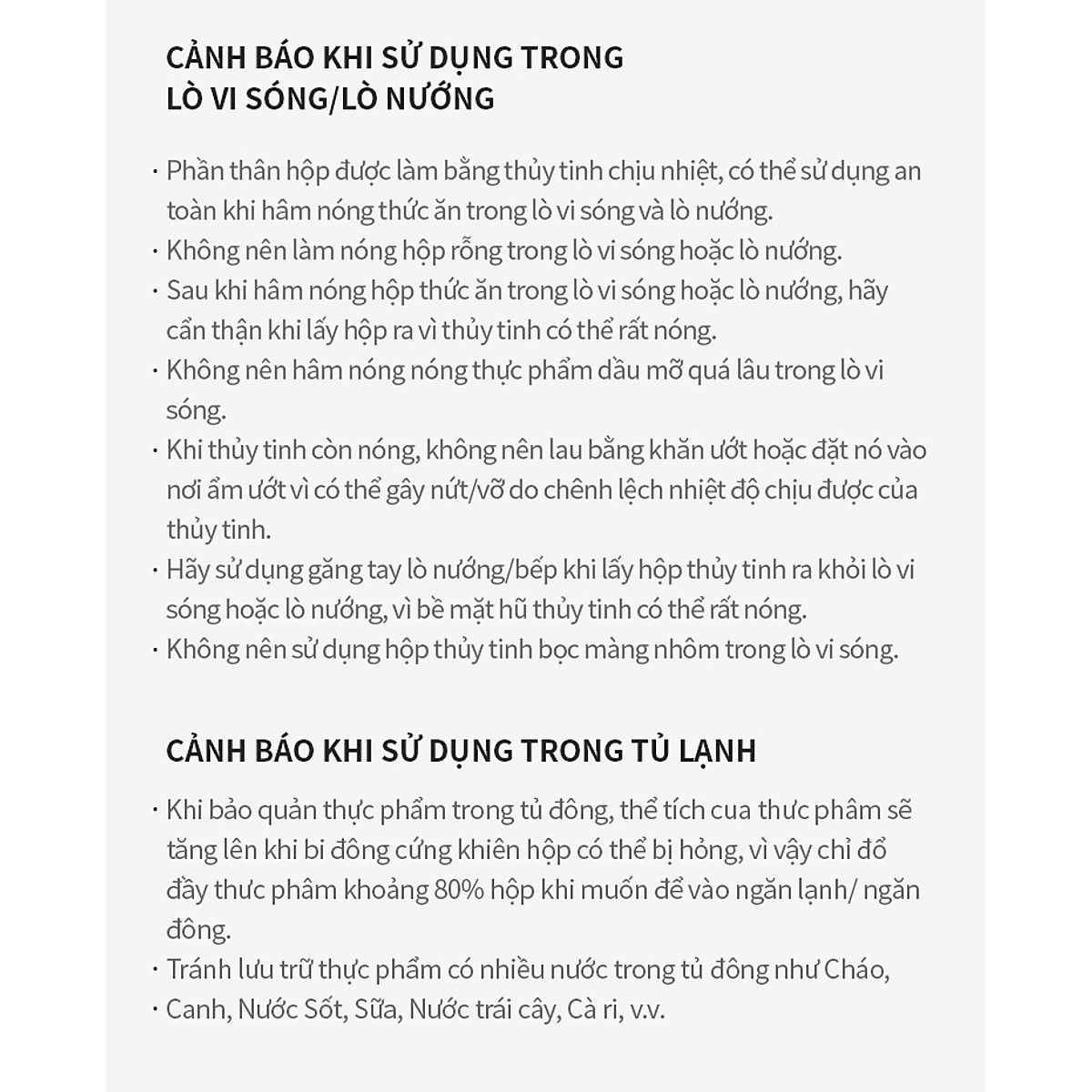 Hộp bảo quản thủy tinh LocknLock BLANC - Hộp vuông