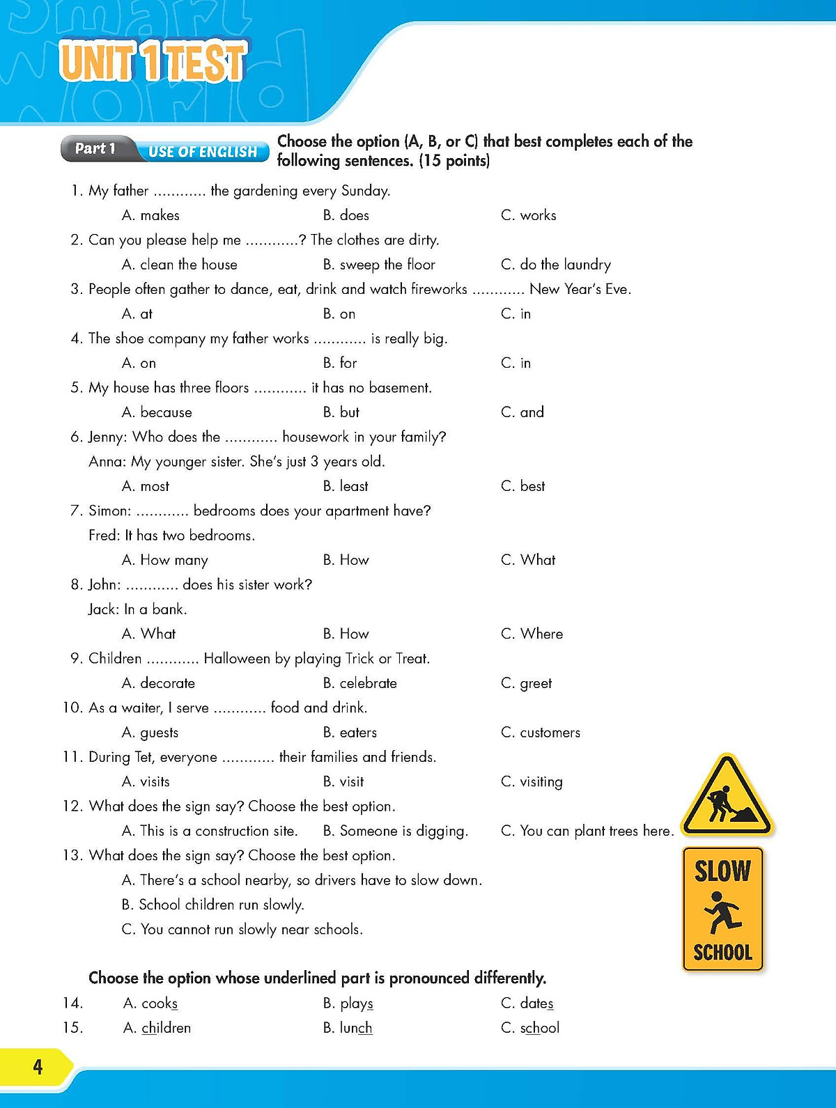 Practice Test Grade 6