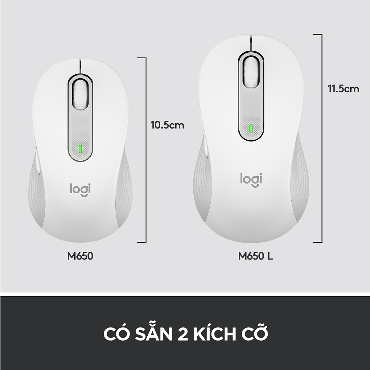 Chuột không dây bluetooth Logitech Signature M650 - Hàng chính hãng