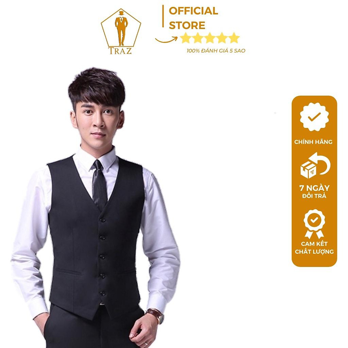 Áo gile nam màu đen  HMVESTON  Vest nam đẳng cấp  Nâng tầm phong cách