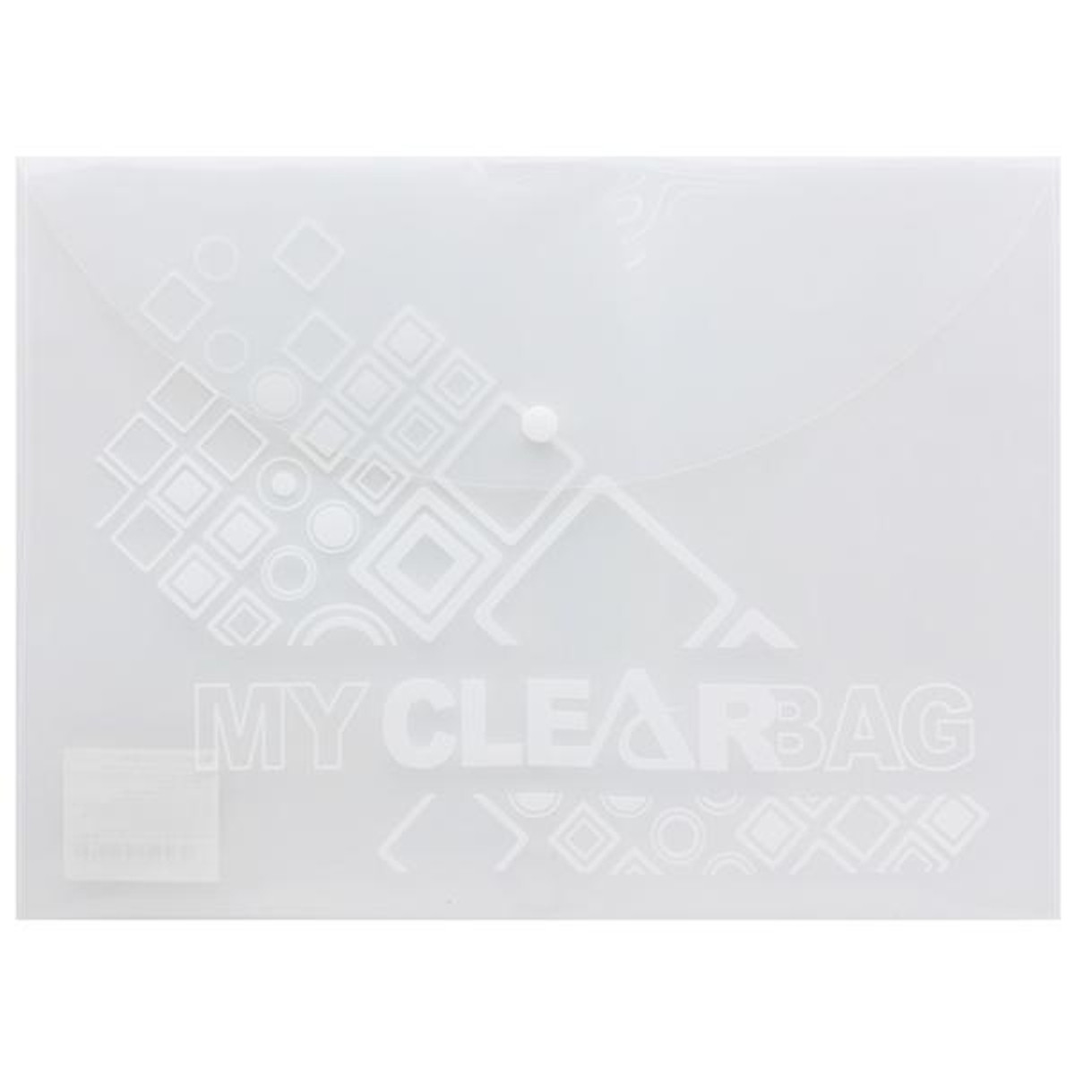 Bìa Nút F4 Có In - Flexoffice FO-CBF04 - Trong Suốt