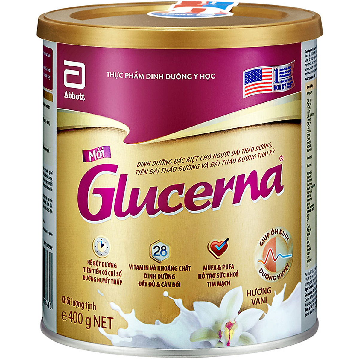 Sữa Bột Abbott Glucerna Vani 400g
