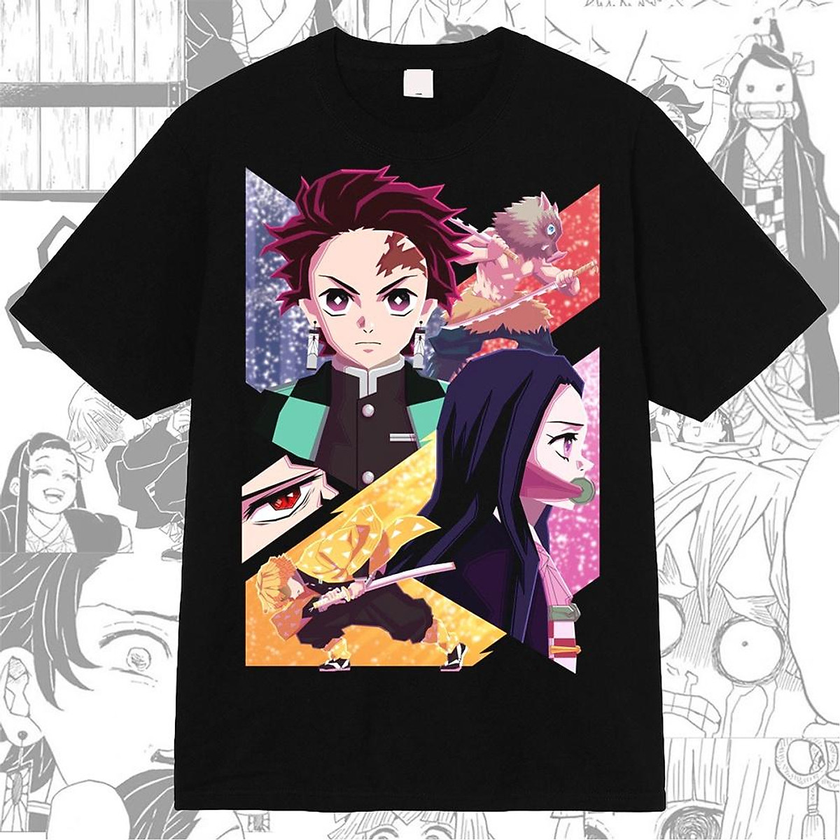 Áo phông Nezuko Tanjiro Zenitsu Inosuke Anime Manga Demon Slayer ...