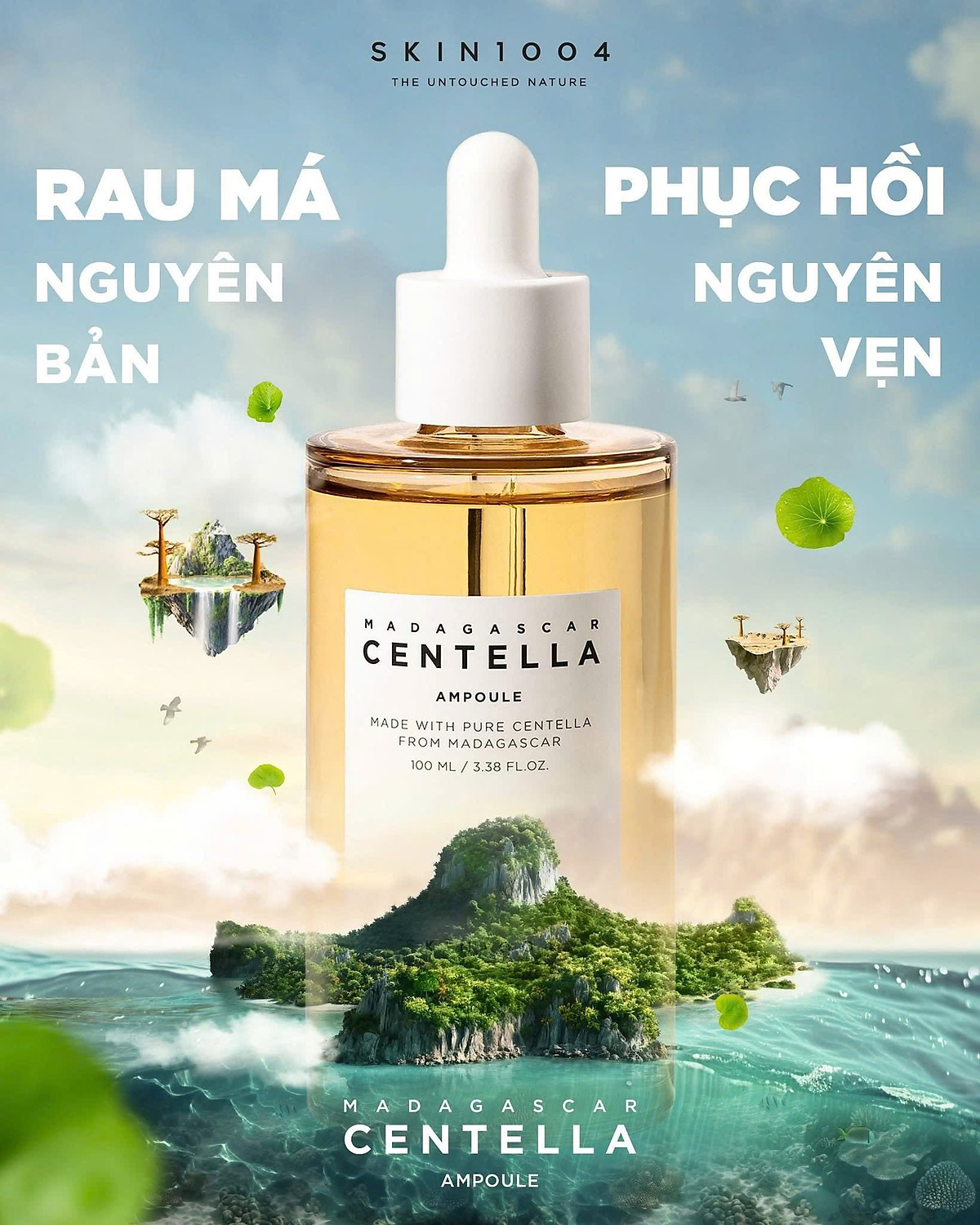 Tinh Chất cho da nhạy cảm Skin1004 Madagascar Centella Asiatica Ampoule 100ml