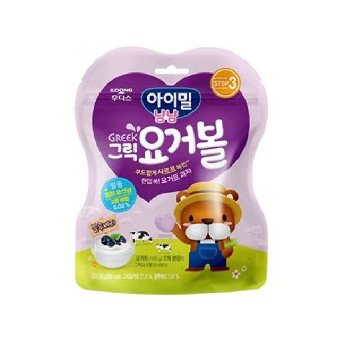 Sữa chua khô Ildong Hàn Quốc vị việt quất 20g - Nhập khẩu Hàn Quốc