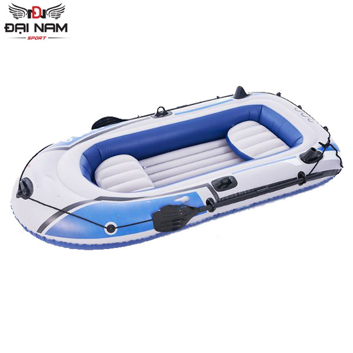Thuyền Hơi 2 Người Cao Su Câu Cá,Dã Ngoại Cao Cấp YT097A Đại Nam Sport (Kèm 2 Mái Chèo + Bơm Tay + Dây Buộc)