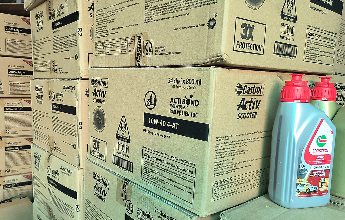 Dầu nhớt cho xe tay ga Castrol Activ Scooter, SAE 10W-40, 0.8L