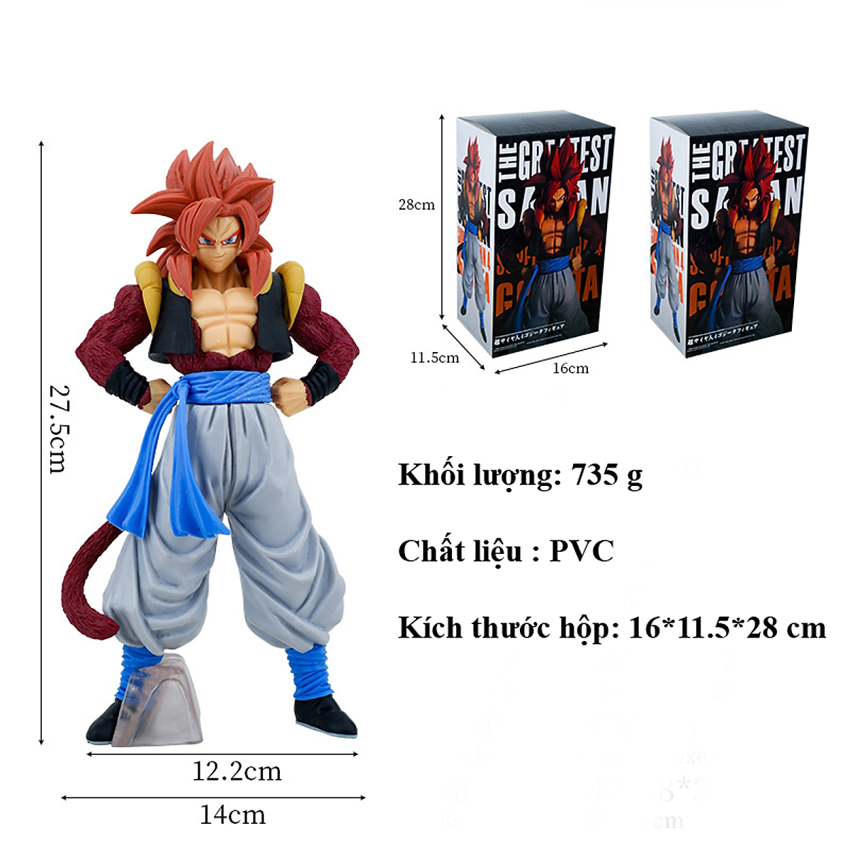 Banpresto Dragon Ball Z Dokkan Battle 4th Anniversary Super Saiyan 4 Vegeta  - Action Figures - Magazine Luiza