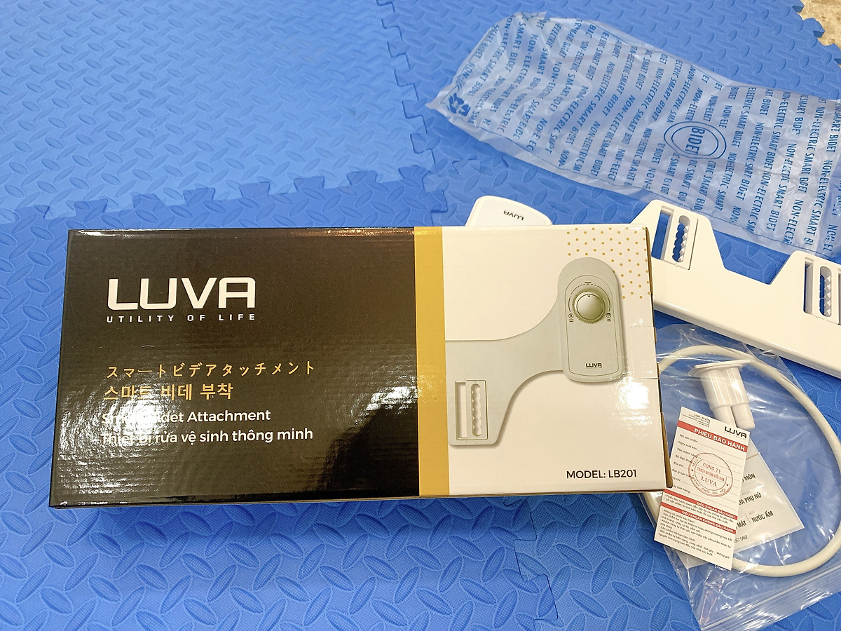 Vòi Rửa Xịt Vệ Sinh Thông Minh Luva Bidet LB201, 2 Vòi Rửa, Hàng Chính Hãng, Không Dùng Điện, Tự Rửa Vòi Phun