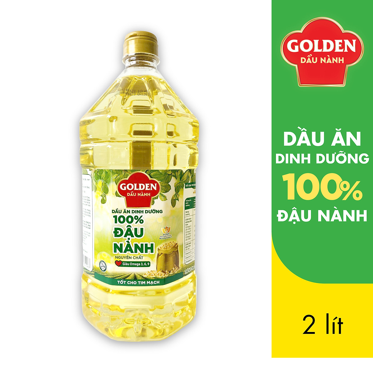 Dầu Đậu Nành cao cấp Golden 2 lít