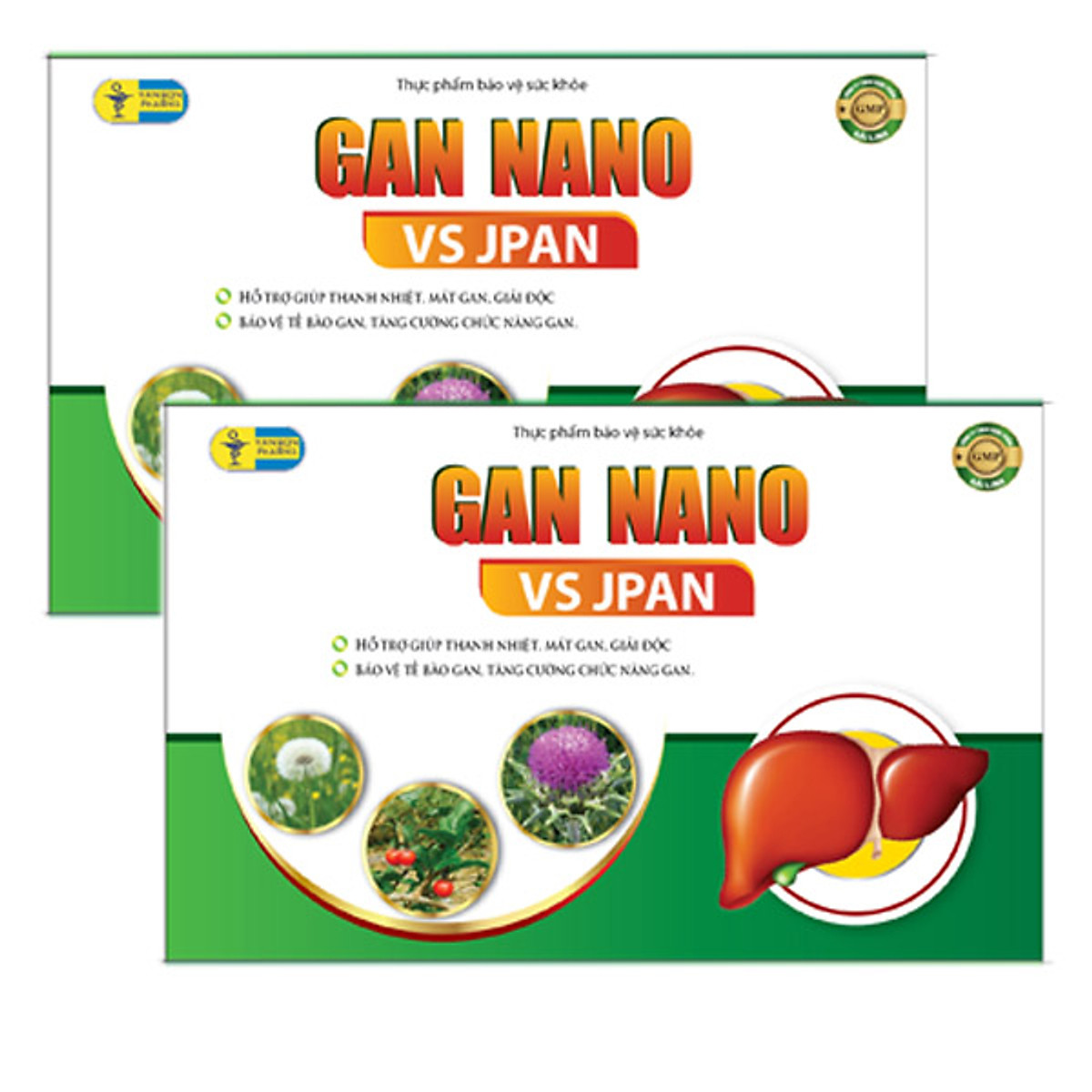 Thực phẩm bổ sung dưỡng chất, dinh dưỡng Gan nano vs jpan dành cho người lớn 2 hộp