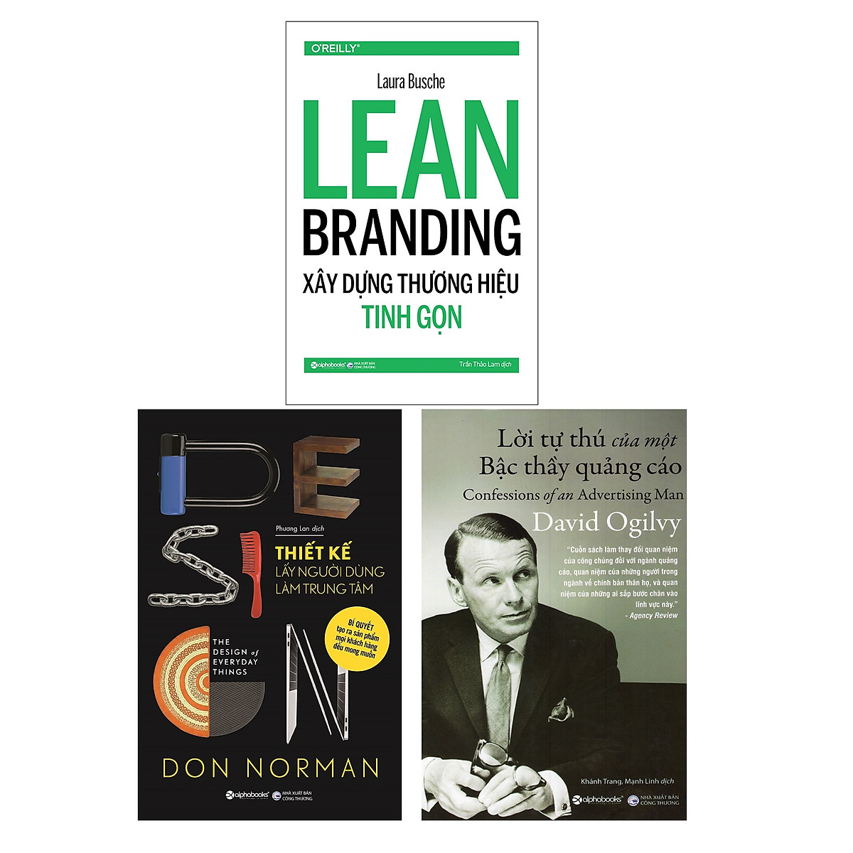 Combo Sách Marketing - Bán Hàng : Thiết Kế Lấy Người Dùng Làm Trung Tâm + Lời Tự Thú Của Một Bậc Thầy Quảng Cáo + Learn Branding-Xây Dựng Thương Hiệu Tinh Gọn