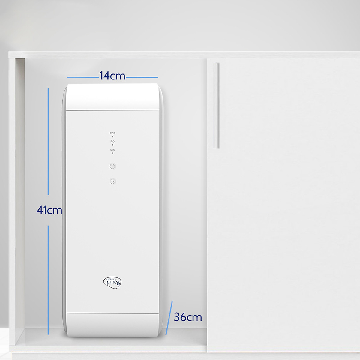 Máy lọc nước Unilever Pureit Delica UR5440 thiết kế nhỏ gọn tóc độ lọc 1 lít/phút -Hàng chính hãng