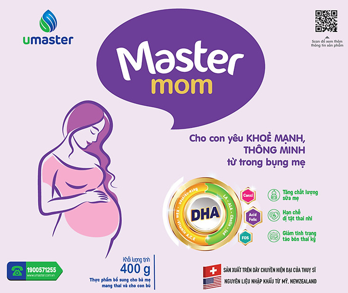 Sữa bột Umaster - Master Mom - 400gr