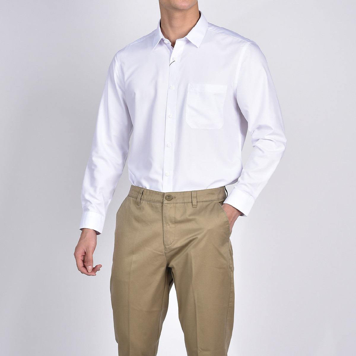 OWEN - Áo sơ mi trắng dài tay Owen chất sồi siêu mềm mịn (Regularfit / Slimfit) Owen - Áo Sơ Mi Trắng Dài Tay Owen Chất Sồi Siêu Mềm Mịn (Regularfit / Slimfit)