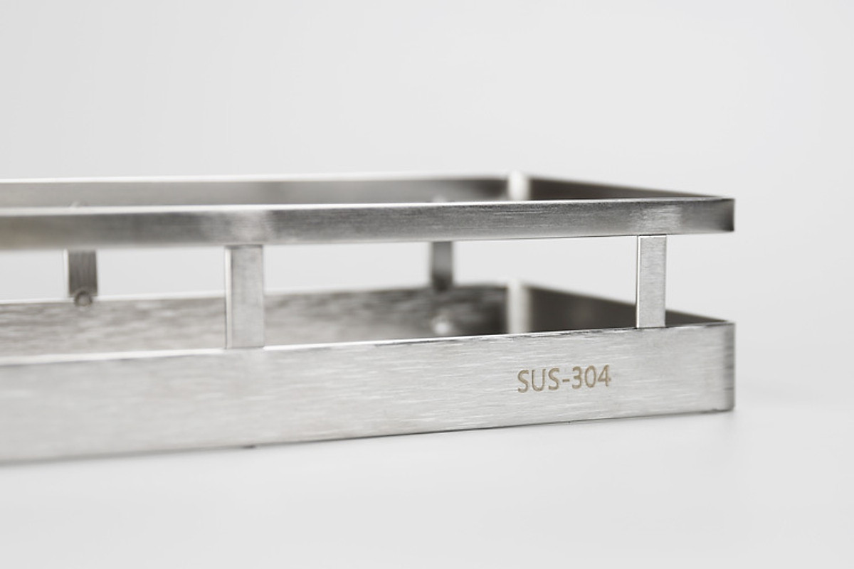 Kệ đựng gia vị inox 304 dán tường Hobby home decor KGV size tùy chọn