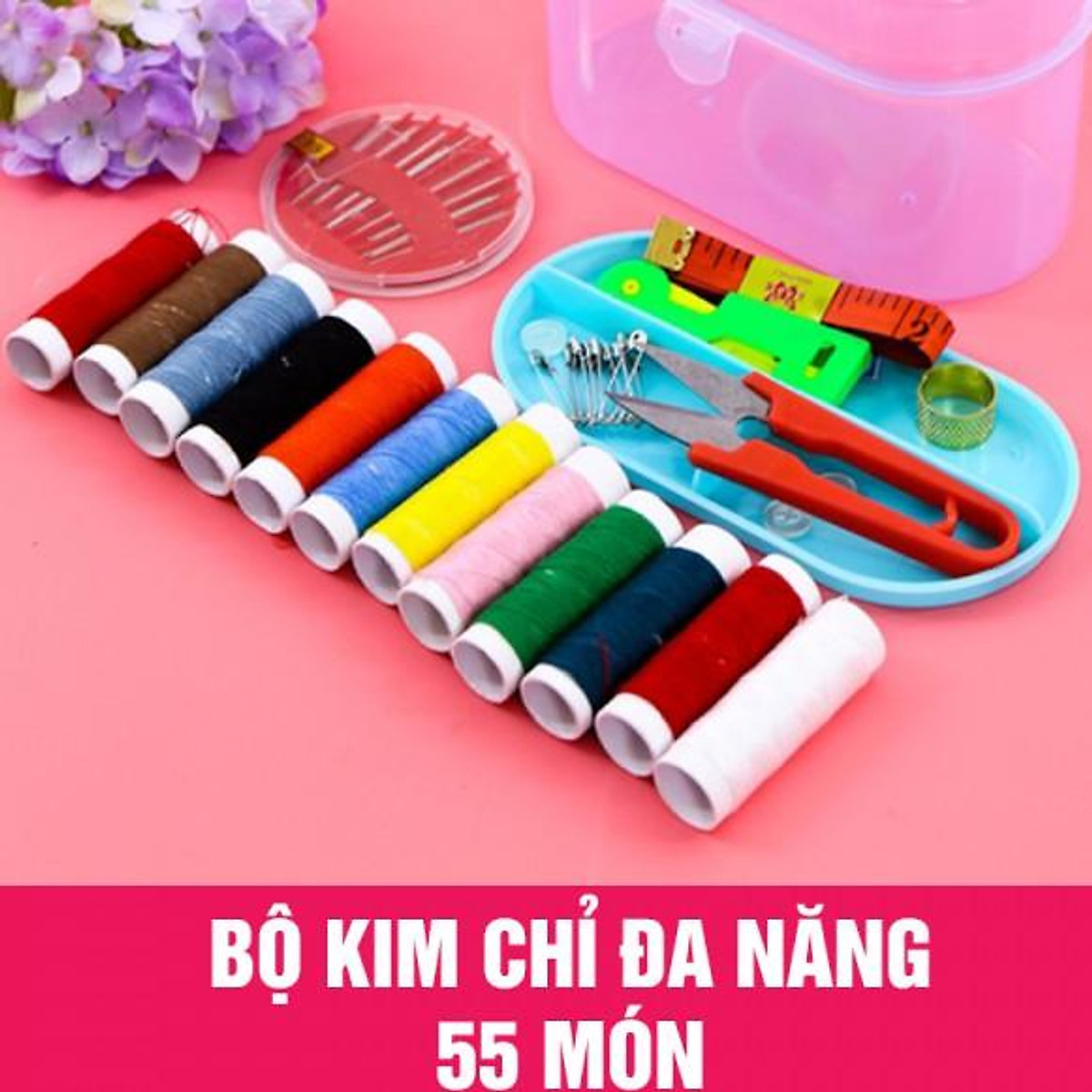 HỘP DỤNG CỤ KIM CHỈ ĐA NĂNG SỬA CHỮA QUẦN ÁO(mẫu nhỏ)