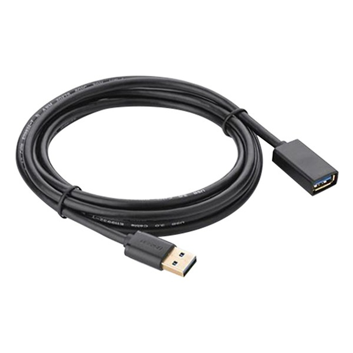 Cáp nối USB 1 đầu đực, 1 đầu cái 3.0, mạ vàng Ugreen - Hàng chính hãng