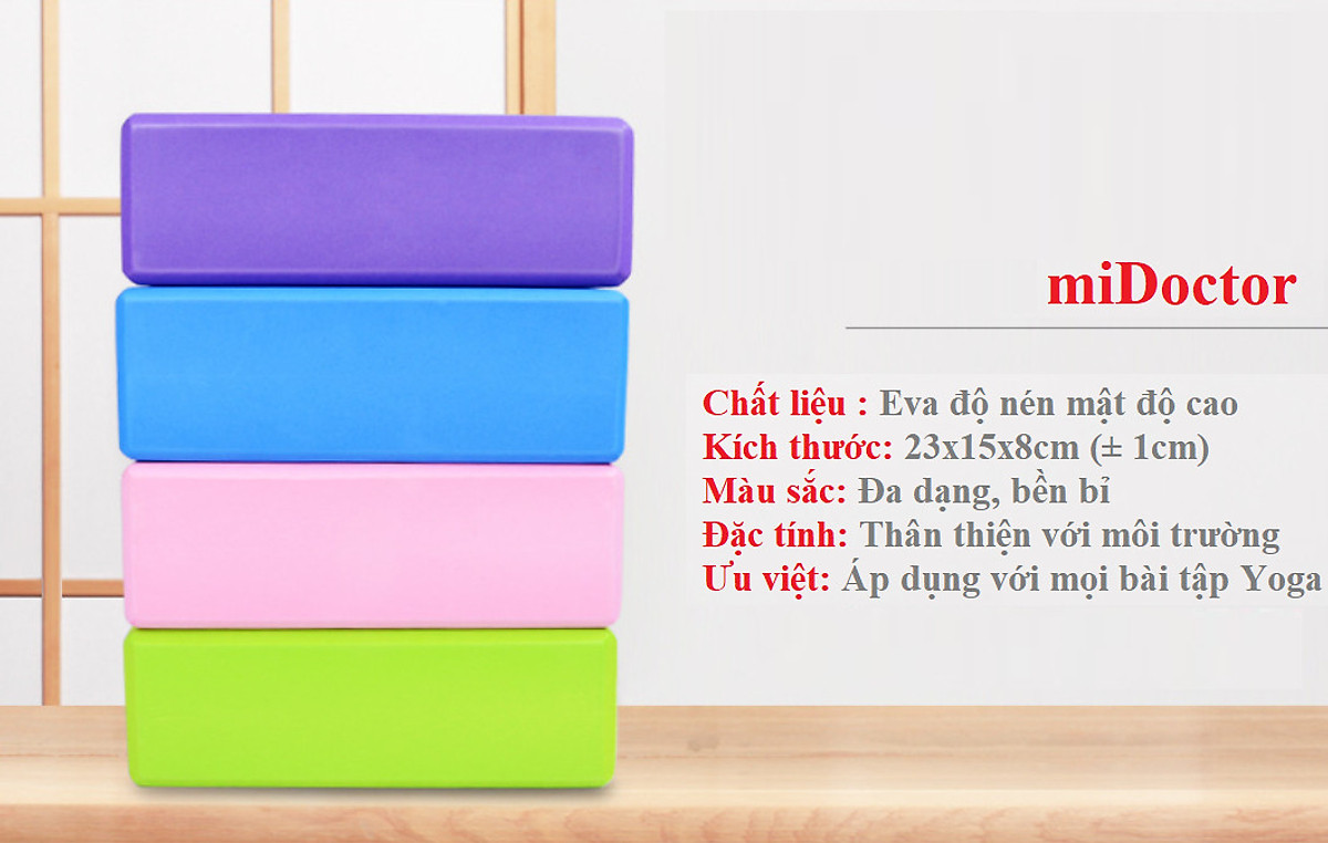 Gạch Tập Yoga, Gối Tập Yoga miDoctor