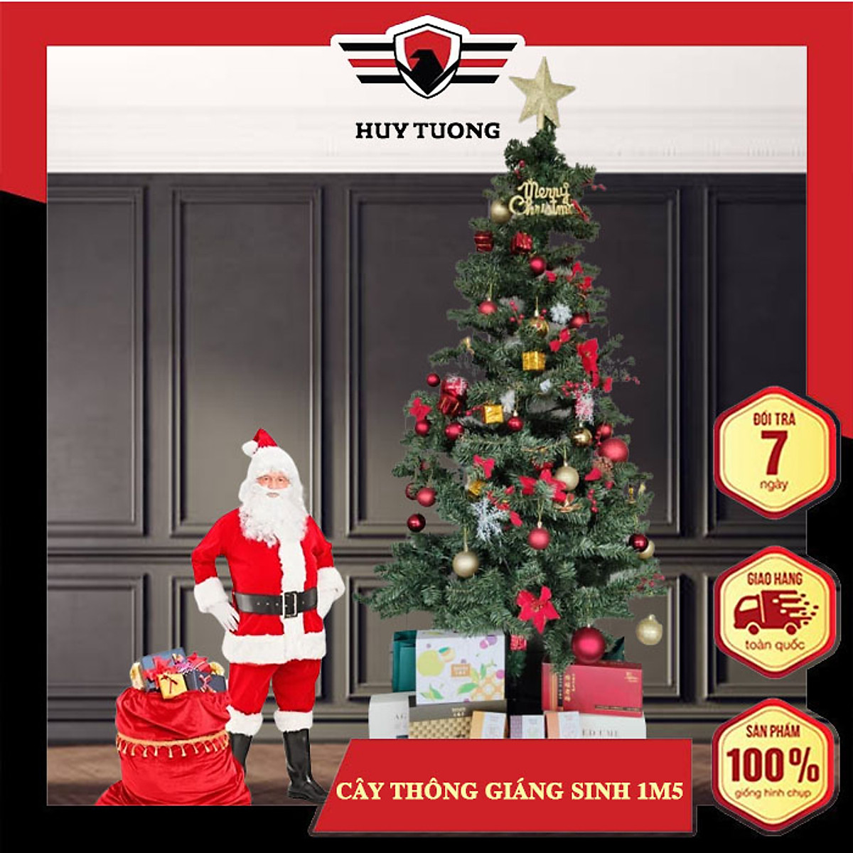 Cây thông NOEL 1.5m trang trí cho giáng sinh an lành - Trang trí ...