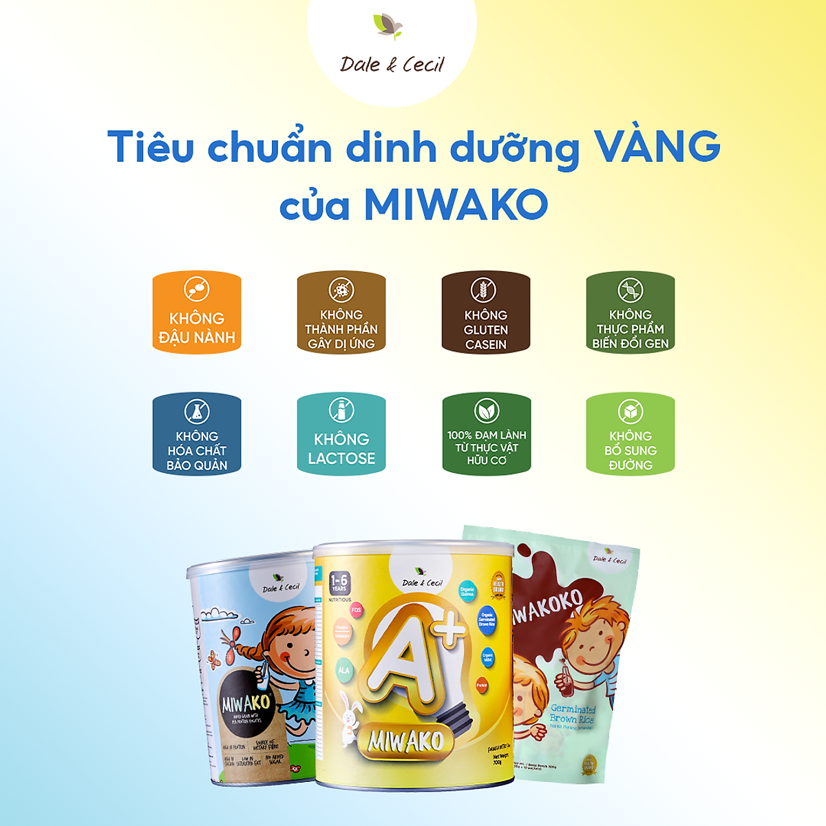 Sữa Công Thức Hữu Cơ Miwako A+ Vị Vani Hộp 700g x 4 Hộp Dinh Dưỡng Hoàn Chỉnh Cho Bé