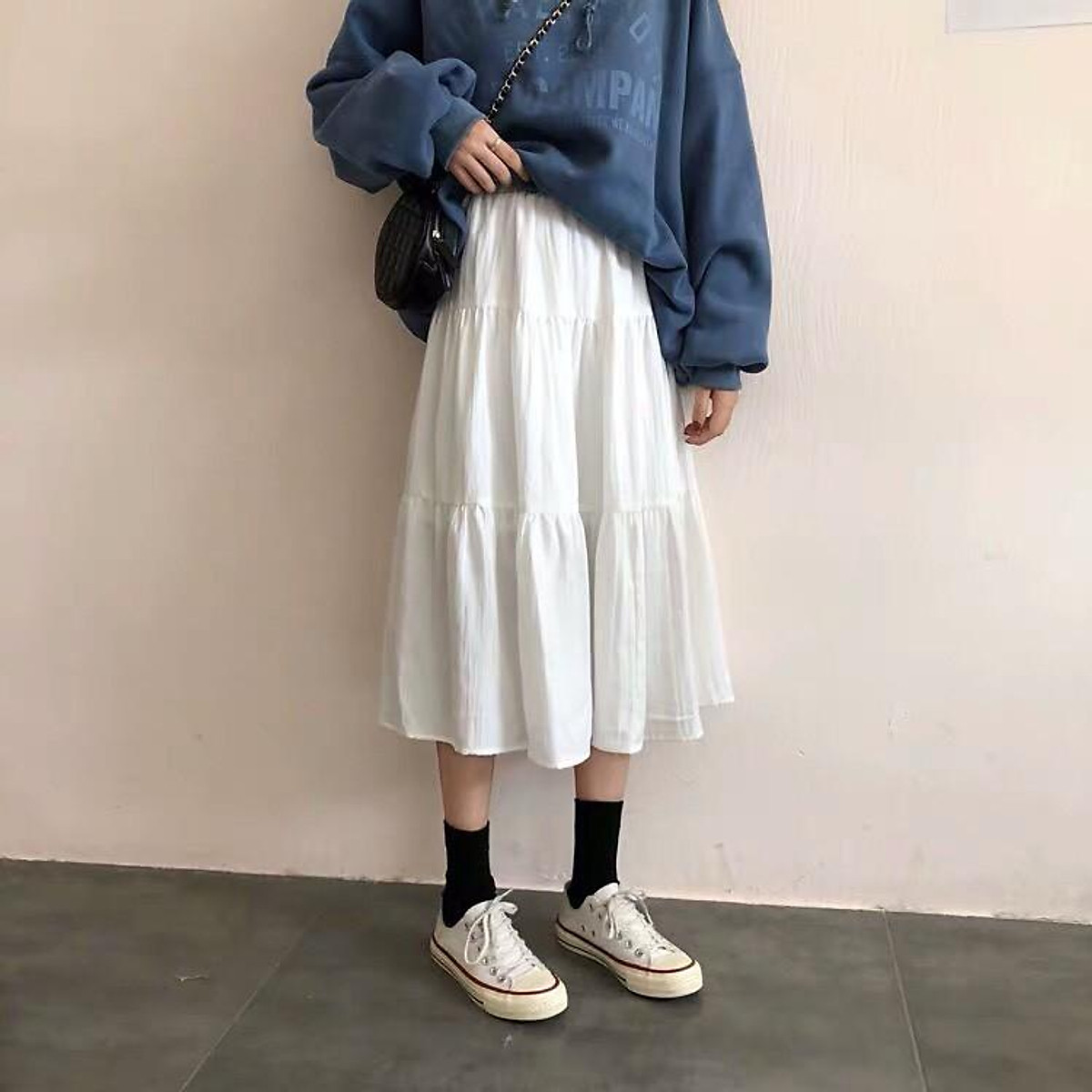 Chân váy xếp ly 3 tầng Ulzzang, chân váy 3 tầng hàng QC chất đẹp | Tiki