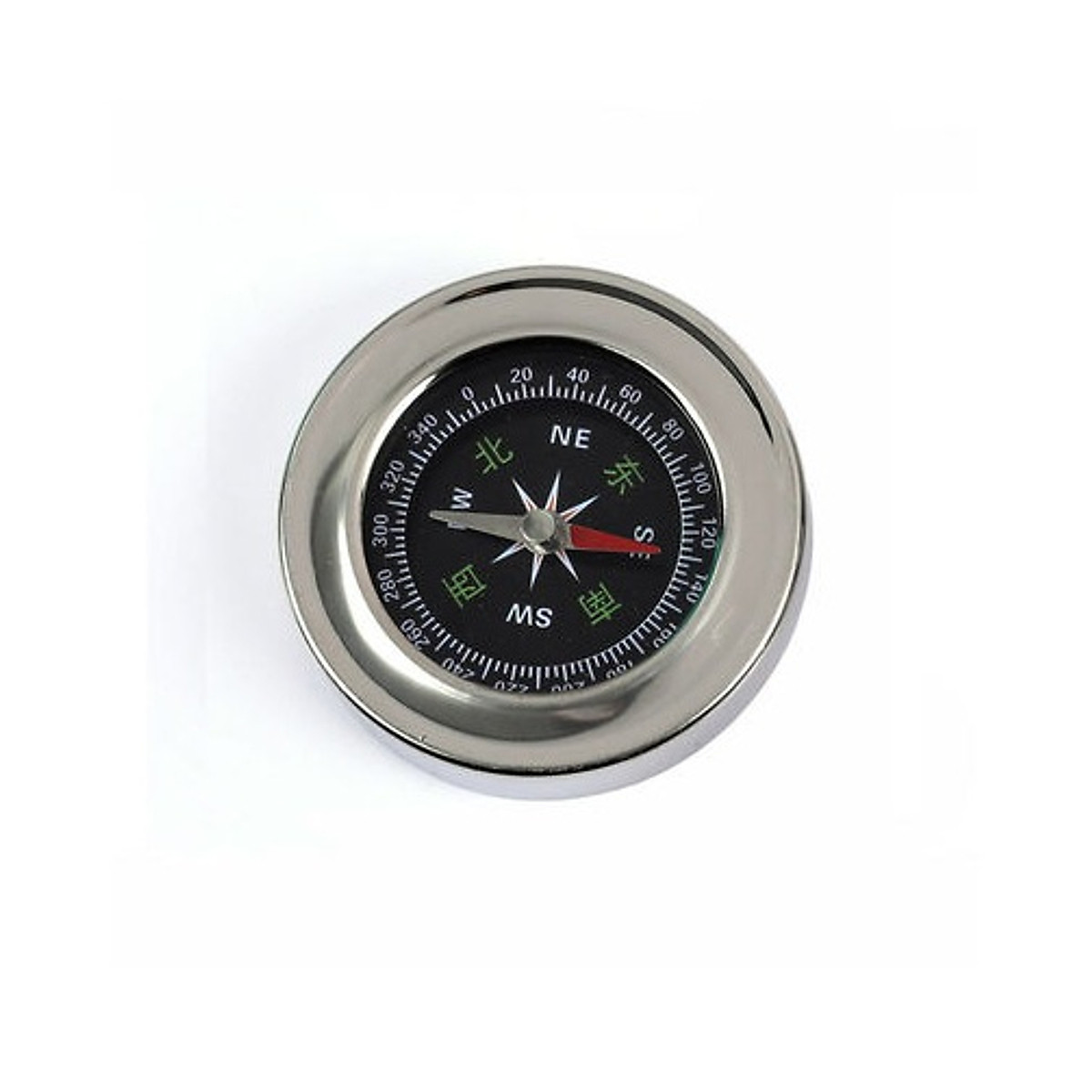 La bàn mini vỏ bằng thép không gỉ - Vật phẩm phong thủy khác