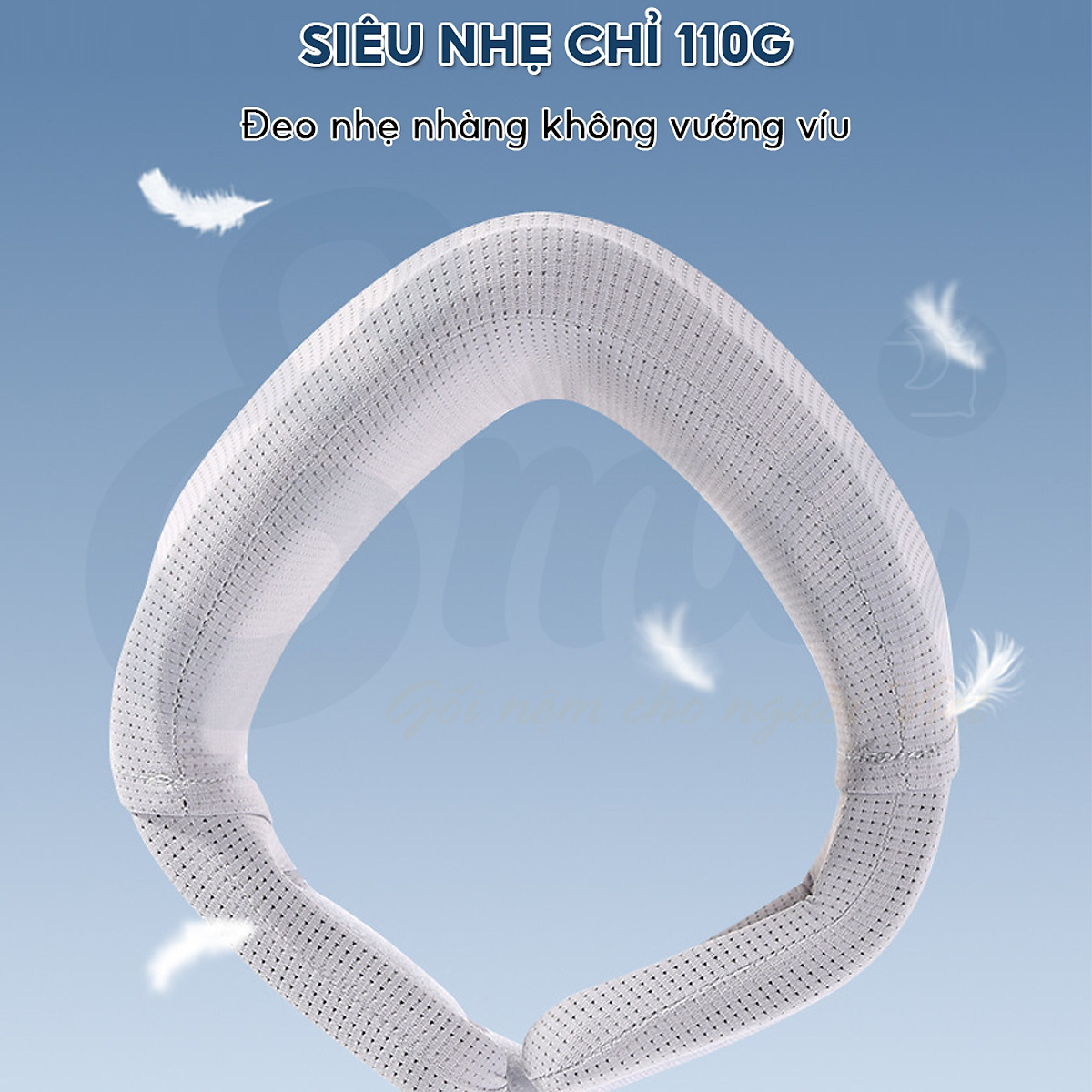 Nẹp cổ mềm chống cổ rùa EMA, đệm đỡ chống mỏi cổ vai gáy, định hình, ngừa thoái hóa đốt sống cổ