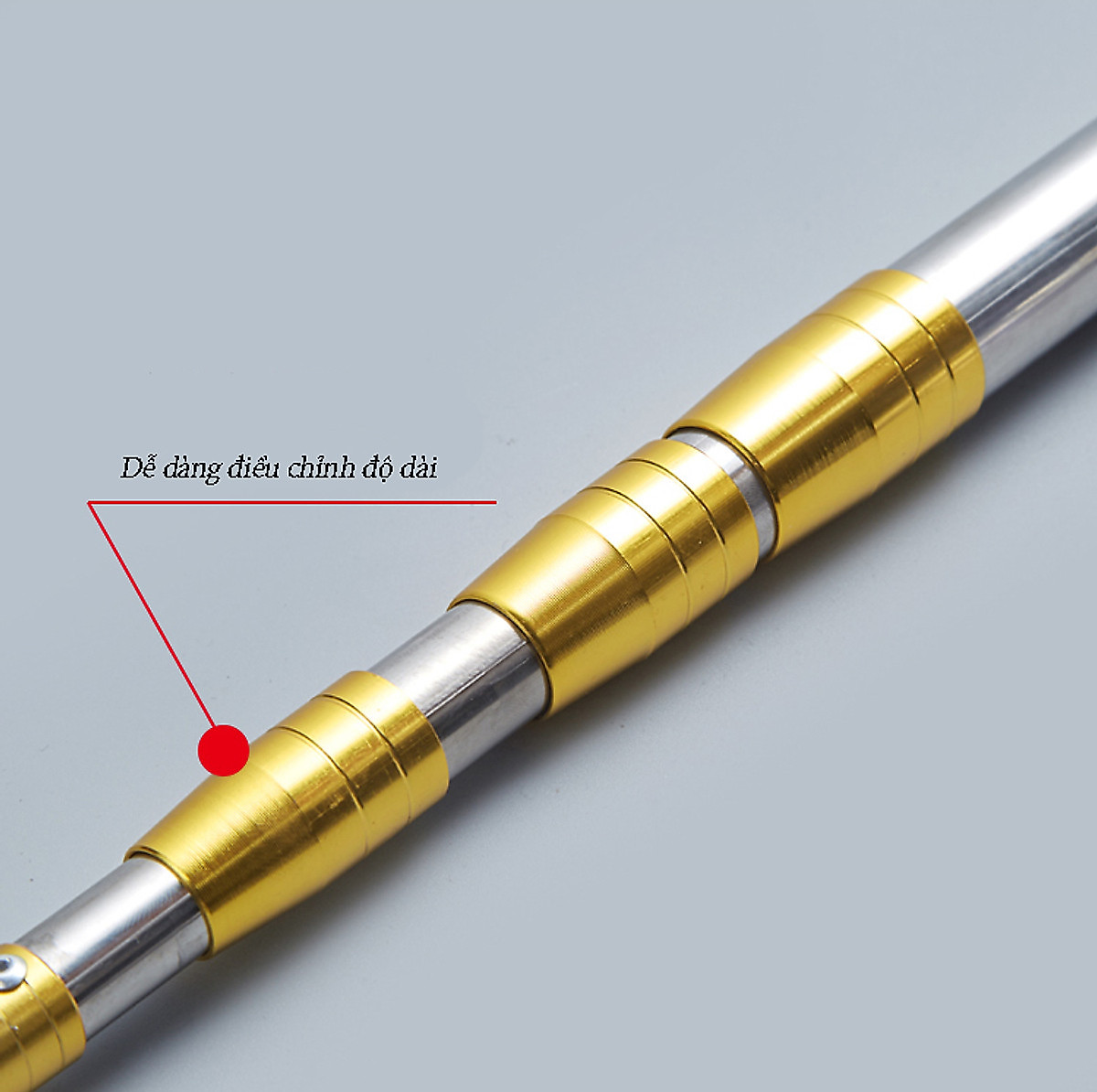 Vợt, Sào, Gậy Inox KUNBE Siêu Chắc, Nhiều Kích Thước Kèm Đầu Hái Trái Cây Đường Kính 16cm, Dụng Cụ Hái Quả Trên Cao