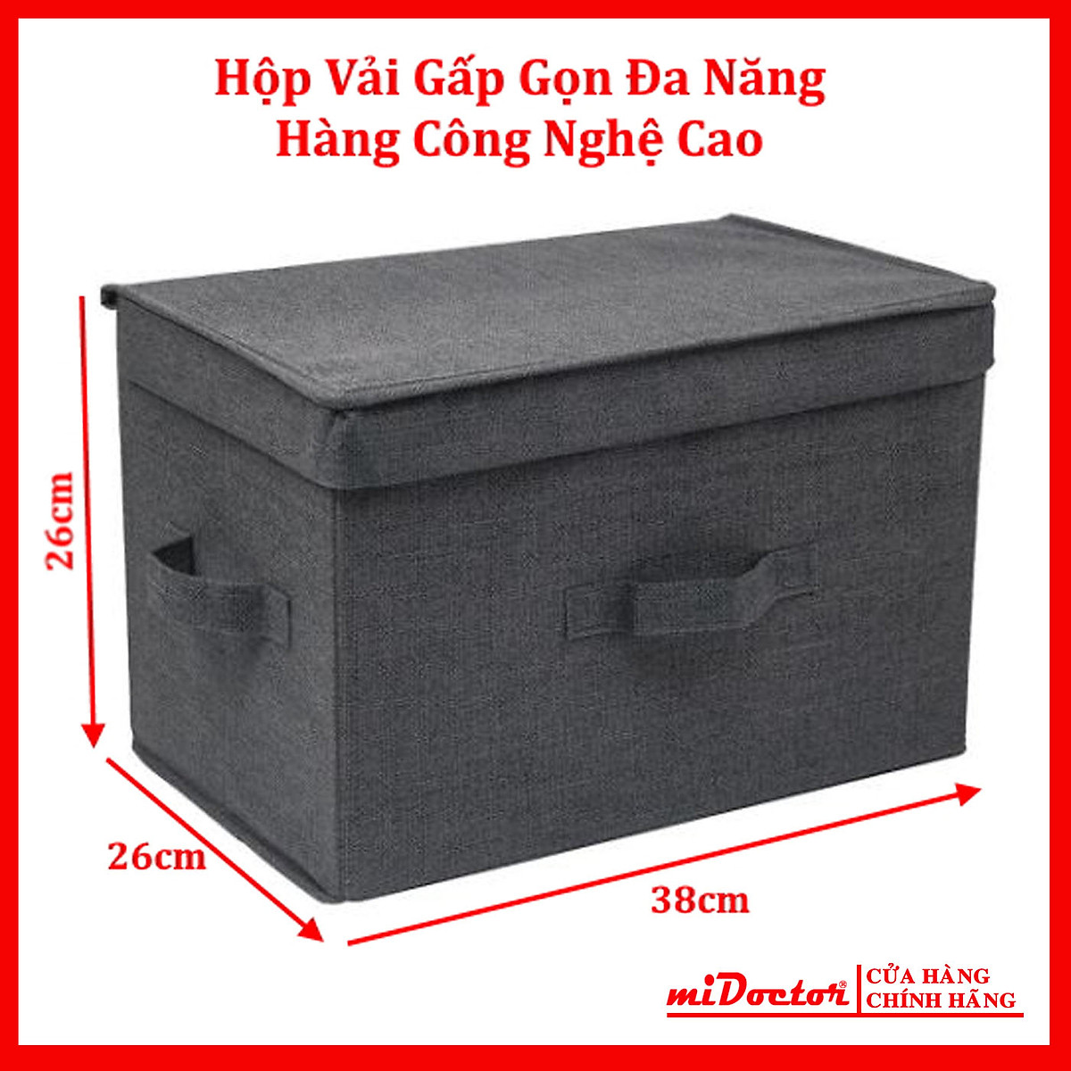 Hộp Đựng Đồ Đa Năng TD1 – Túi Vải Đựng Quần Áo Chăn Màn Phong Cách Thụy Điển Sang Trọng, Lịch Sự – Hàng Chính Hãng