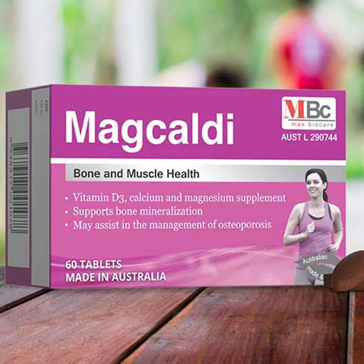 Thực phẩm Bảo Vệ Sức Khỏe Magcaldi Bổ sung canxi hữu cơ, magie và vitamin D3 dành cho phụ nữ , trẻ em & người lớn