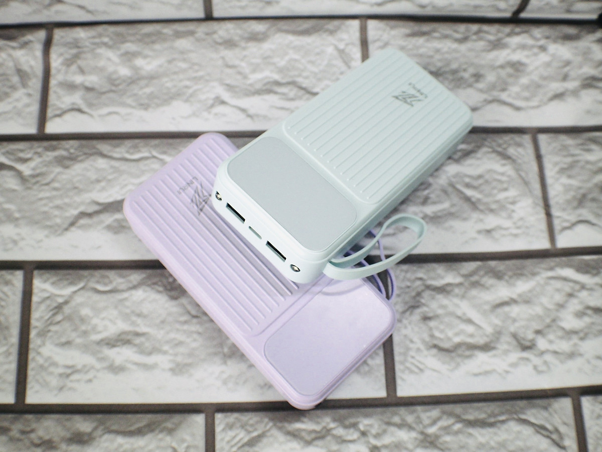 Pin Sạc Dự Phòng 20000mAh Linrui LR010 Có Sẵn Cáp Sạc, Màn Hình LED Hiển Thị - Hàng Chính Hãng