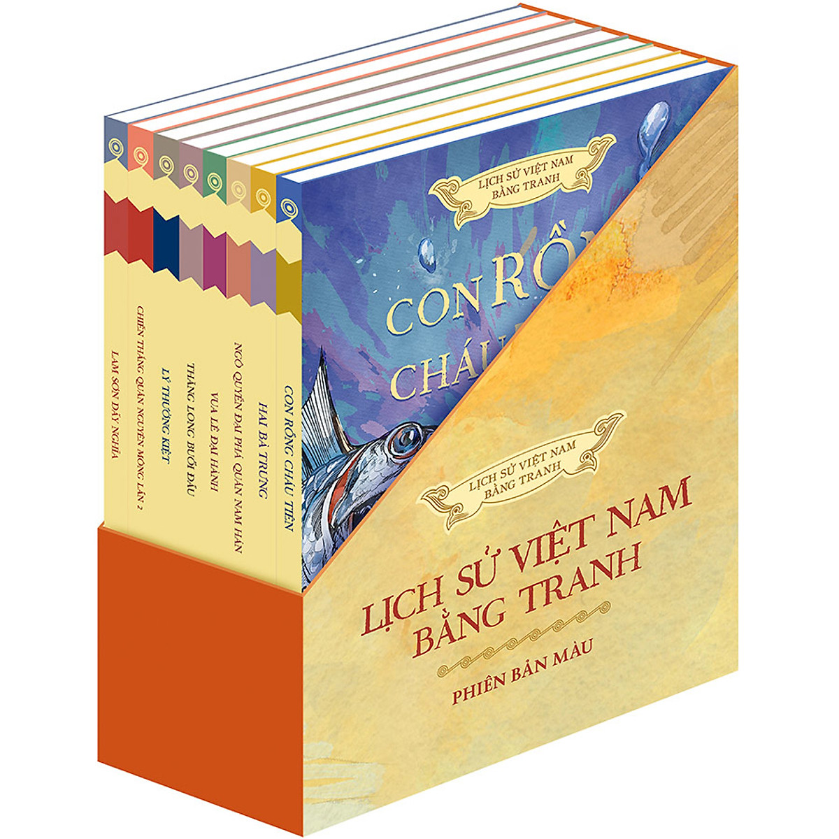 Combo 8 Cuốn: Bộ Sách Lịch Sử Việt Nam Bằng Tranh (Bản Màu) (Tiếng Việt)
