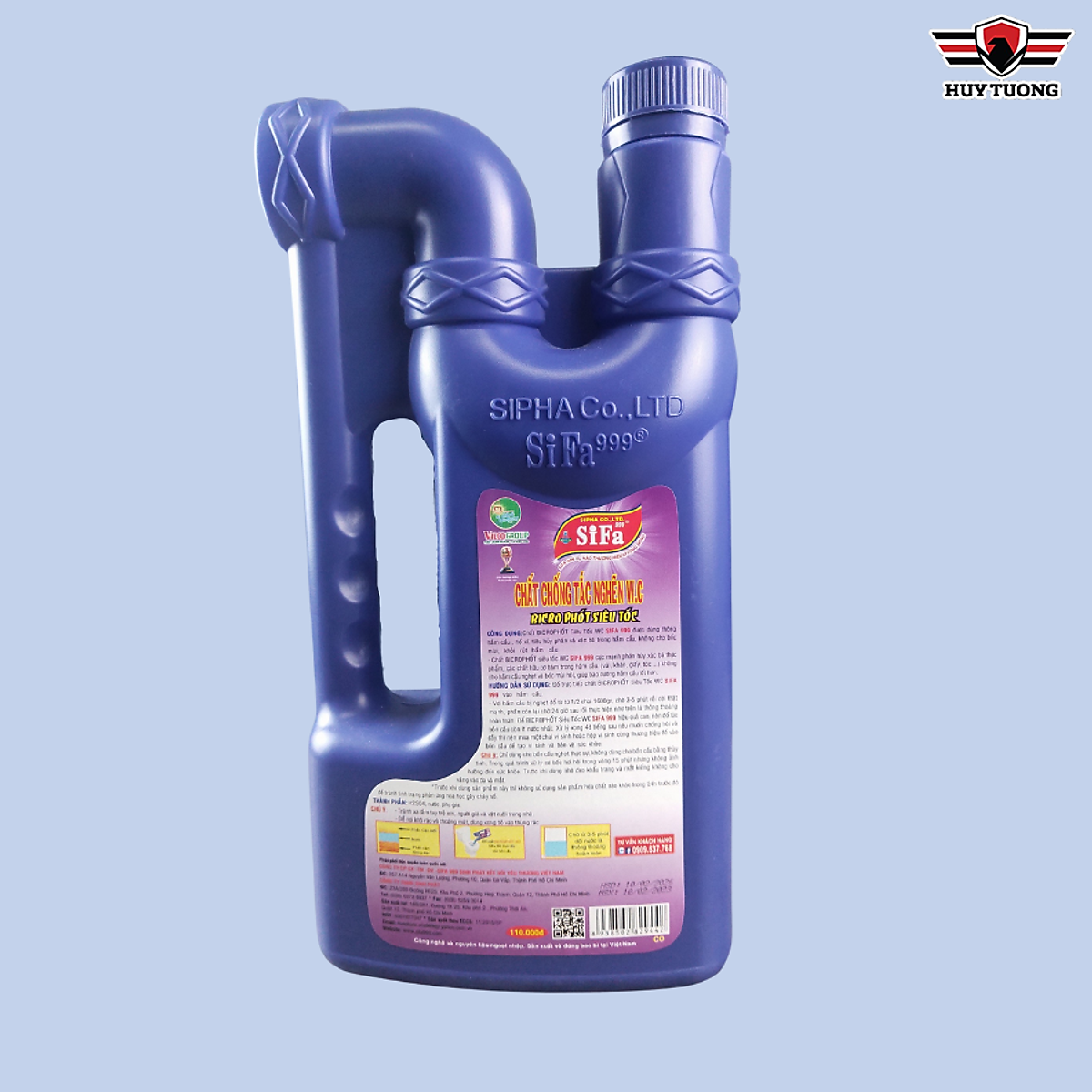 Chất thống tắc nghẽn SIFA cầu W.C - CỐNG bicro phốt siêu tốc trị nghẹt chống hối 1.6kg thể tích thực 900ml cao cấp