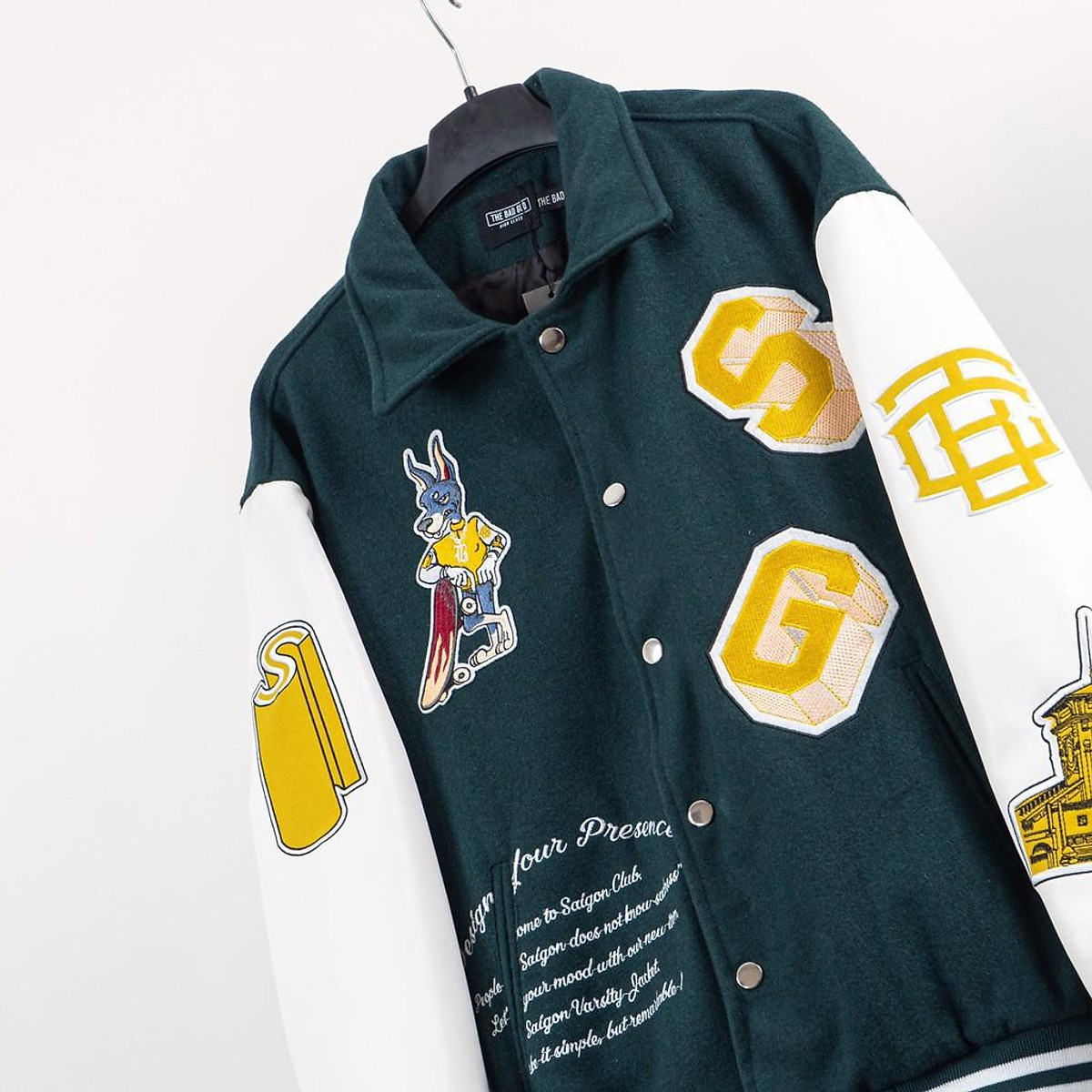 Áo khoác Bomber Varsity The Bad God Saigon - Áo khoác bomber nam Áo Khoác Bomber Varsity The Bad God Saigon - Áo Khoác Bomber Nam