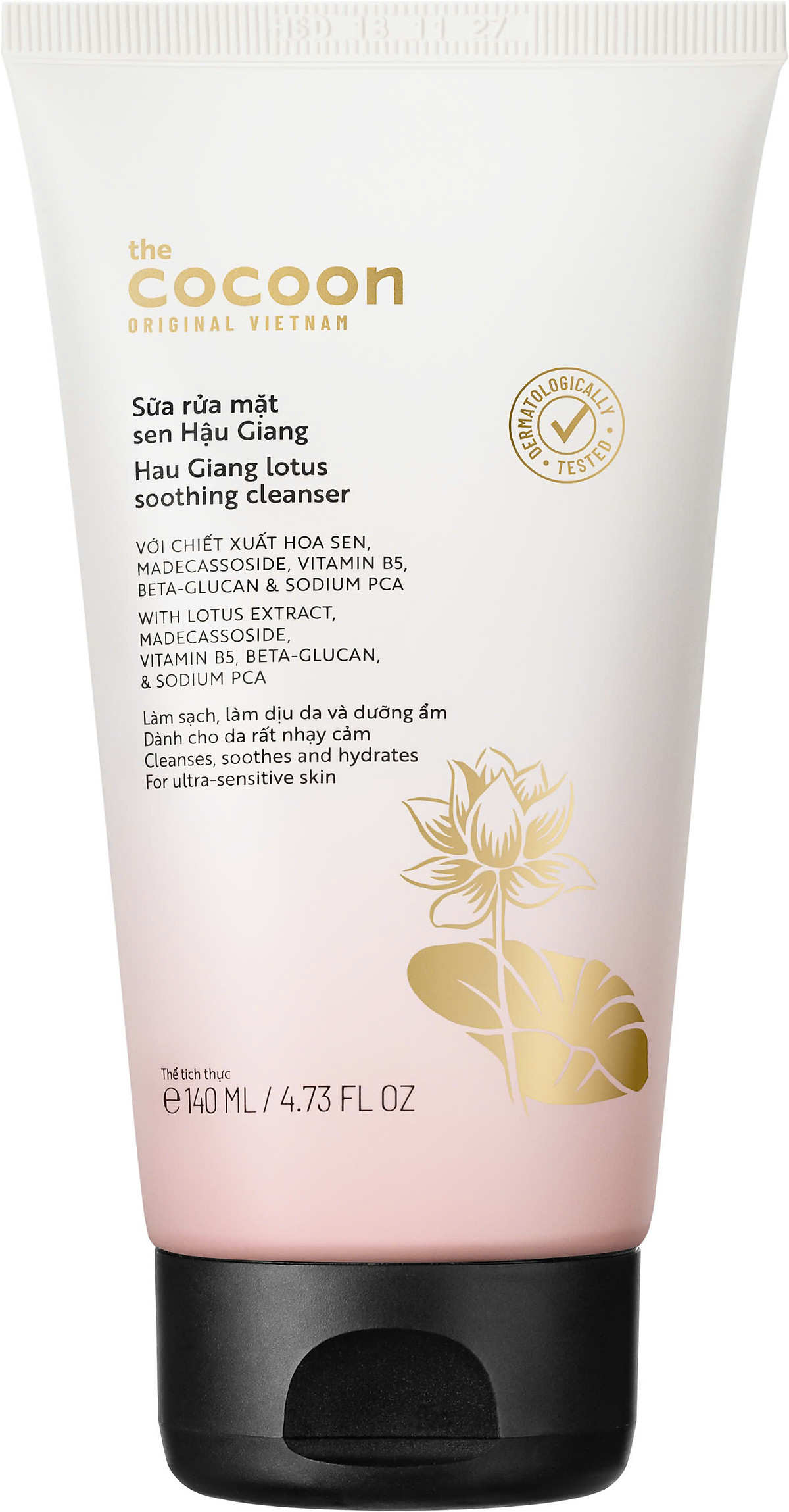 Sữa Rửa Mặt Sen Hậu Giang 140ml