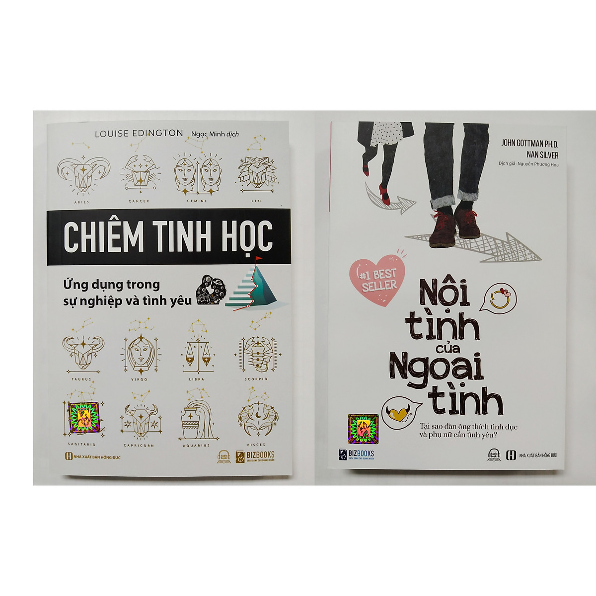 Combo 2 cuốn : Chiêm Tinh Học- Ứng dụng trong sự nghiệp và tình yêu và Nội Tình Của Ngoại Tình-Tại sao đàn ông cần tình dục và đàn bà cần tình yêutv