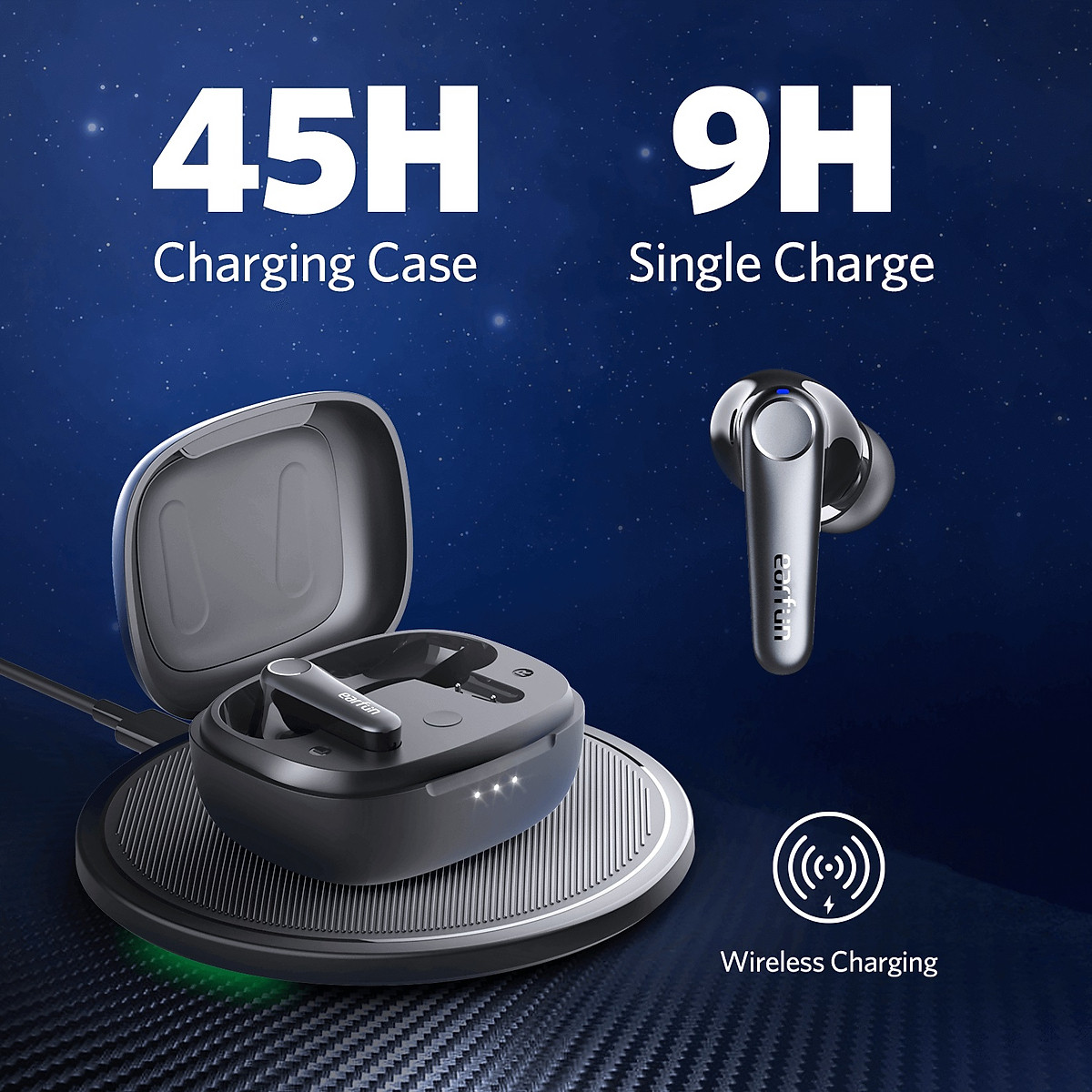 Tai nghe True Wireless chống ồn chủ động EarFun Air Pro 3 có App - Hàng chính hãng