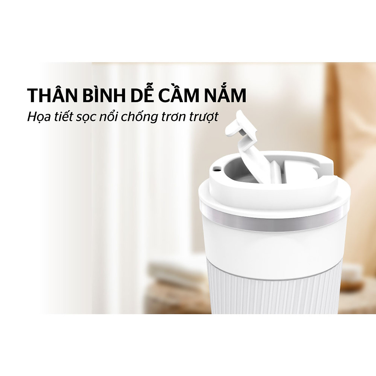 Cốc giữ nhiệt Snappy 500 ml Sunhouse KS-TU500