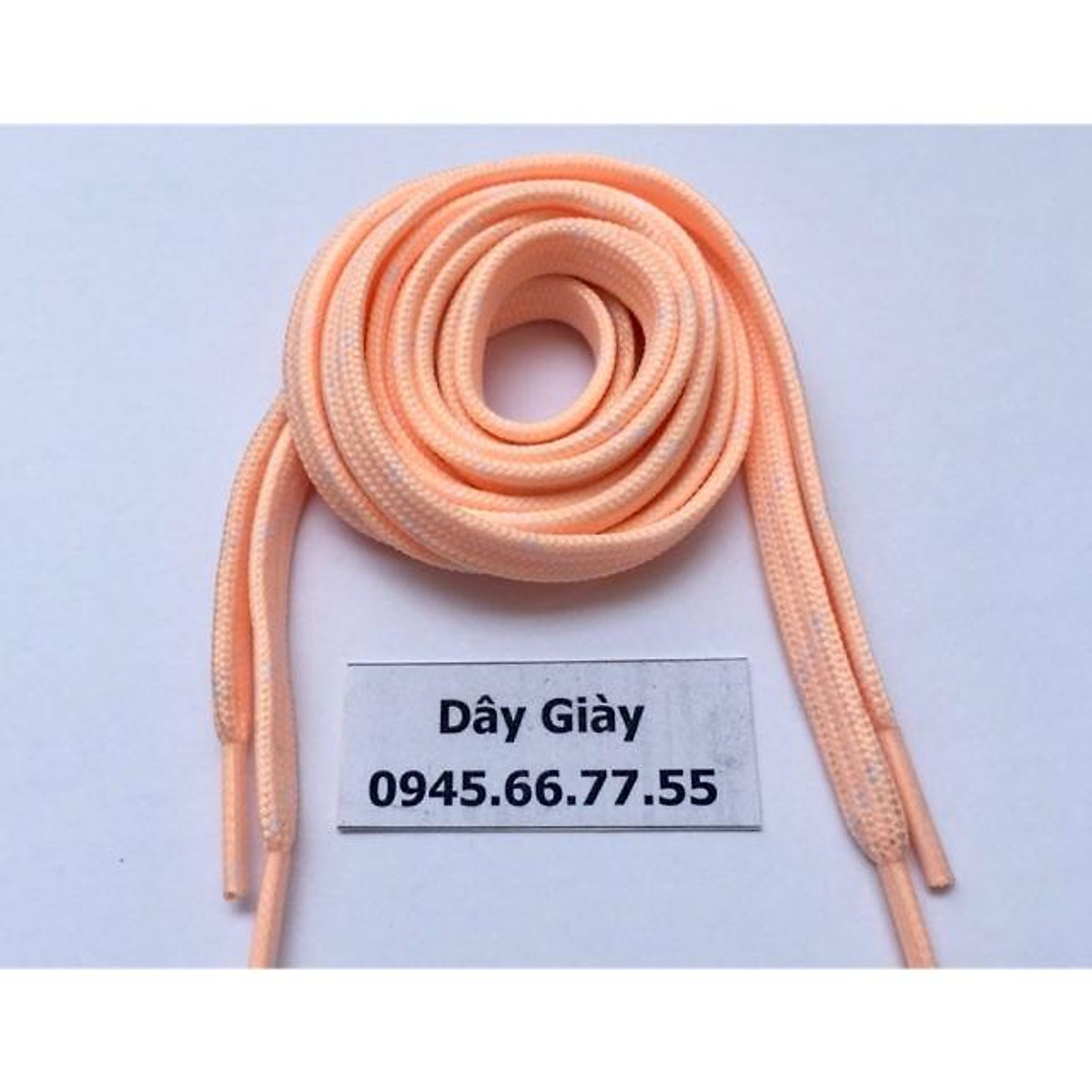 Dây giày màu hồng cam