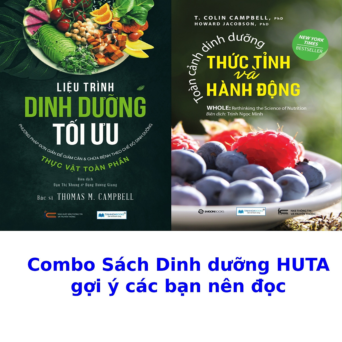 Sách: combo sách Dinh dưỡng tối ưu và toàn cảnh dinh dưỡng - sách dinh dưỡng hay nhất