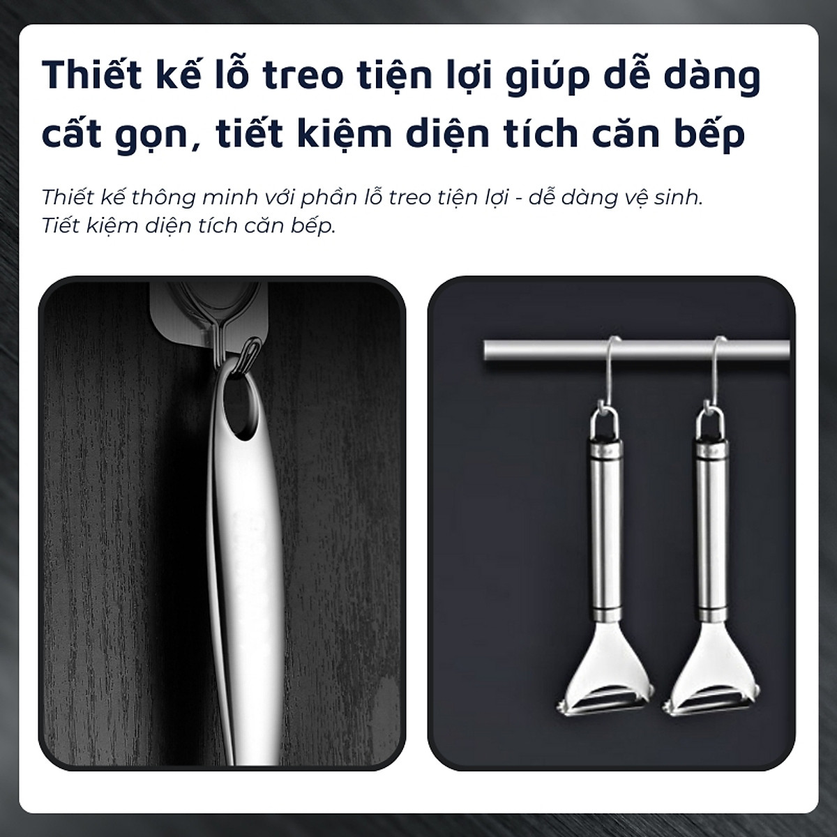 Dụng cụ gọt vỏ, nạo sợi inox 304 DandiHome cao cấp