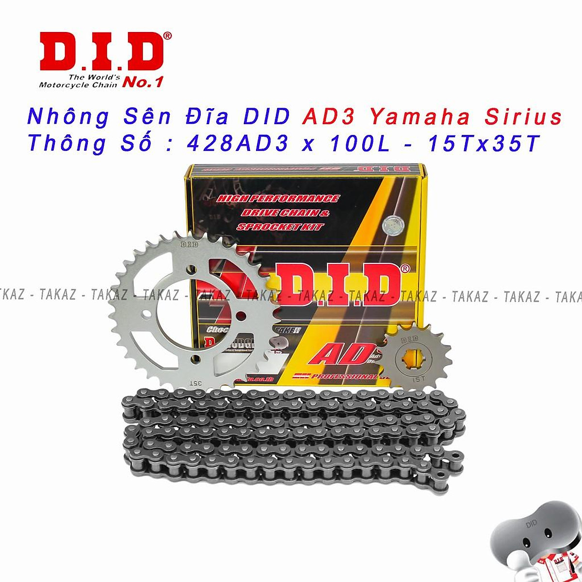 B1 Sên Nhông Đĩa DID AD3 9 ly: Với B1 Sên Nhông Đĩa DID AD3 9 ly, chiếc xe của bạn sẽ được trang bị thêm nhiều tính năng và tiện ích hữu ích. Hãy thưởng thức bức hình của chiếc xe được trang bị B1 Sên Nhông Đĩa DID AD3 9 ly, và cảm nhận sự khác biệt ngay lập tức.