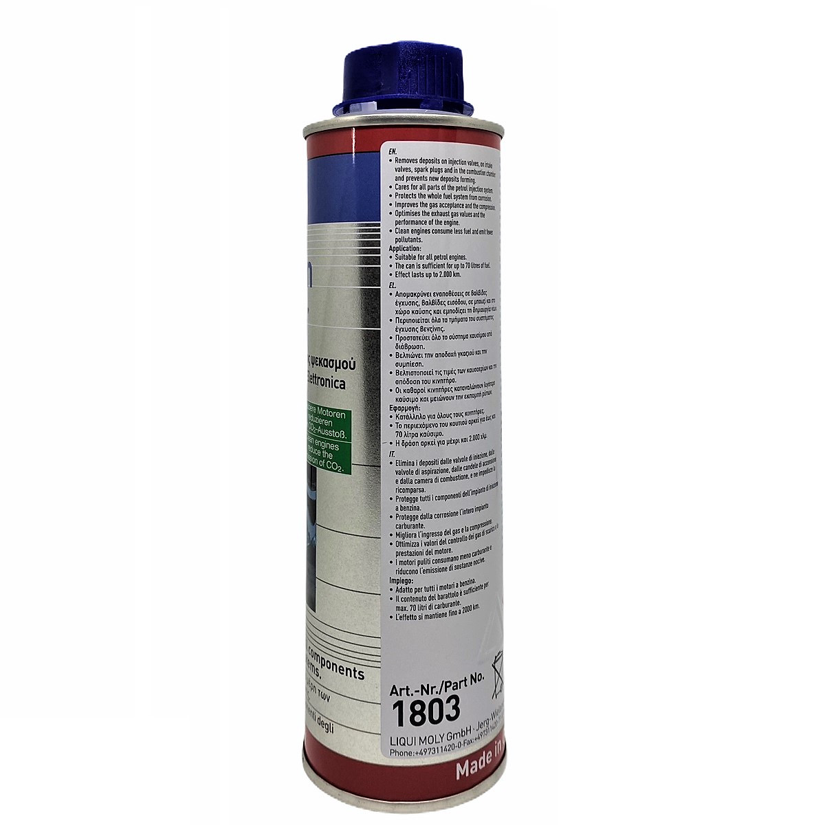Phụ gia xúc béc xăng cao cấp Liqui Moly 1803 - Tặng kèm 1 khăn lau chuyên dụng 3M