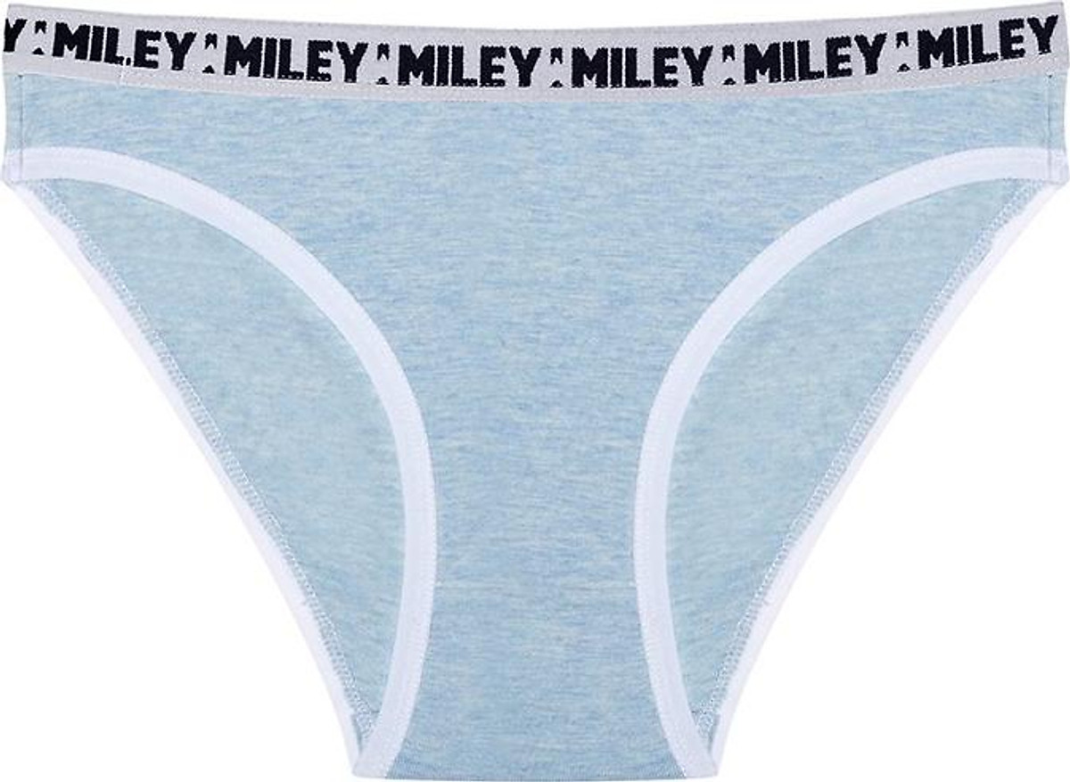 Combo 5 Quần Lót Nữ Melange Bikini Basic Miley Lingerie - Giao màu ngẫu nhiên (trắng - tím)