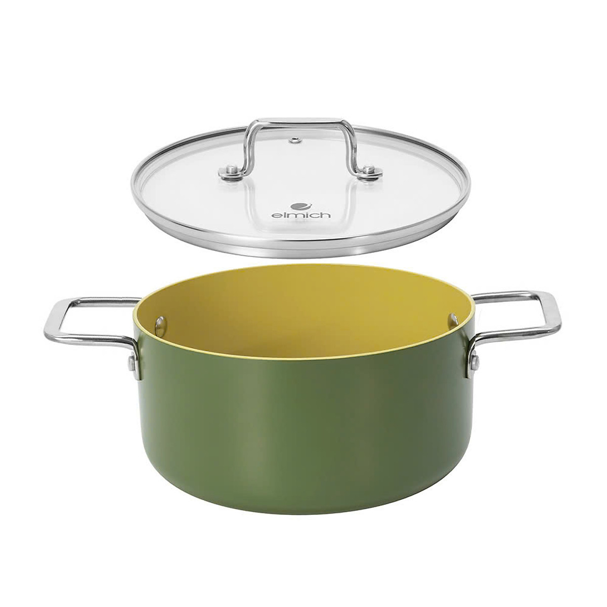Nồi phủ sứ chống dính Elmich Olive Classic EL- 5535OV - Hàng chính hãng