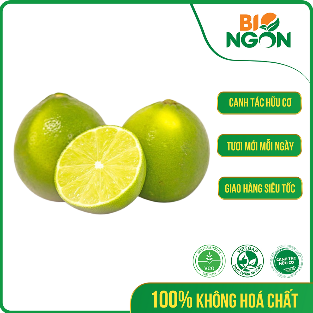 Chỉ Giao HCM] - Chanh Không Hạt Hữu Cơ (Túi 500g) - Hành, tỏi, ớt ...