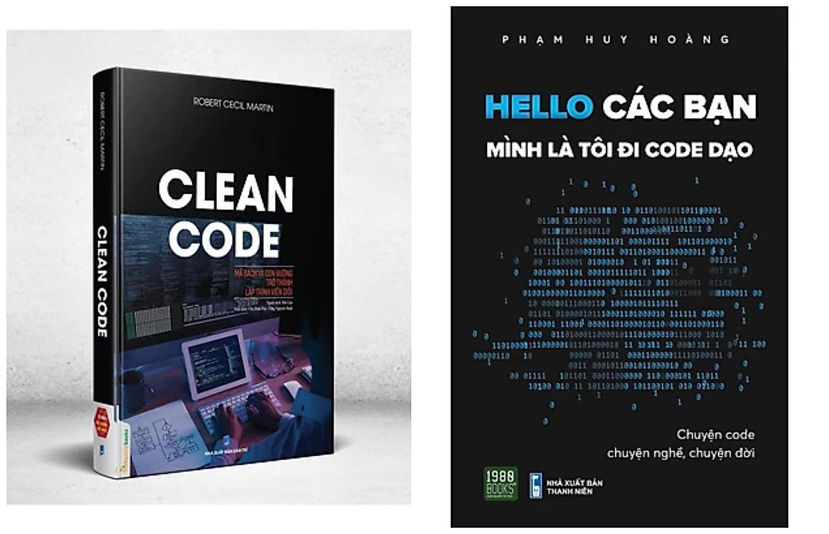 Combo 2Q: Clean code – Mã Sạch Và Con Đường Trở Thành Lập Trình Viên Giỏi + Hello Các Bạn Mình Là Tôi Đi Code Dạo